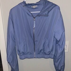 Forever 21 Light Blue Mesh Hoodie